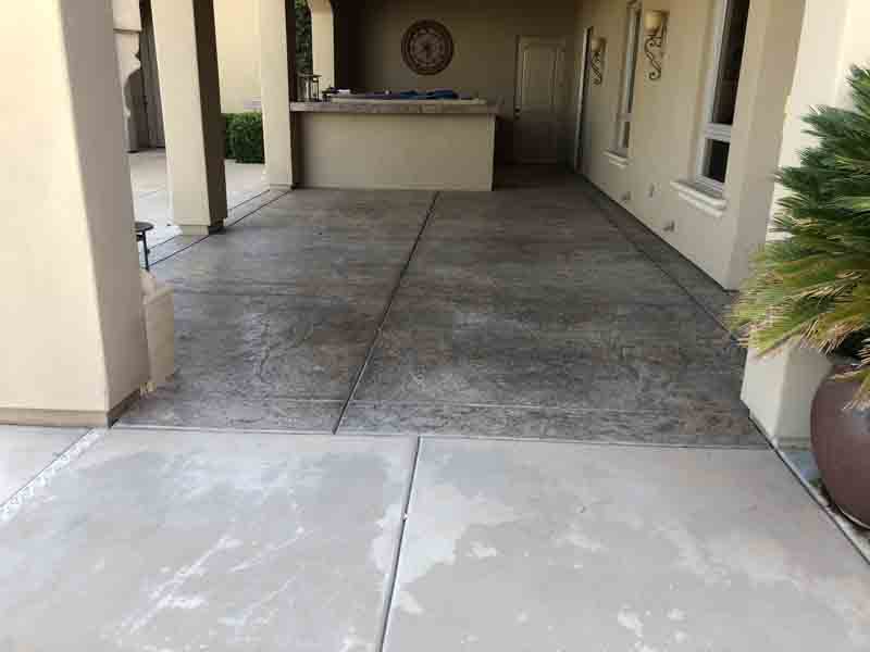 Concrete Staining, Overlay & Sealing Company Folsom CA Stained